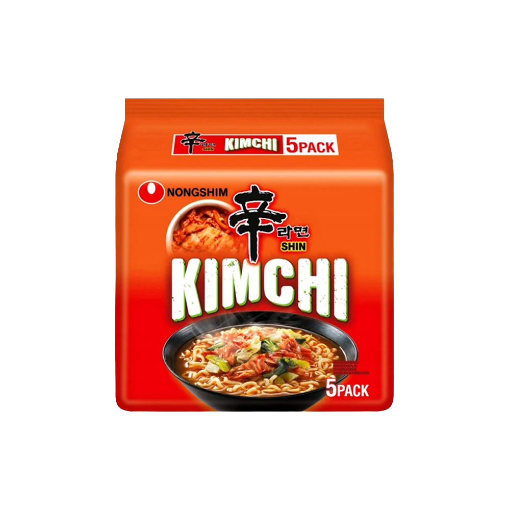 5 db Nongshim Kimchi Ízesítésű Instant Tésztaleves 120gr