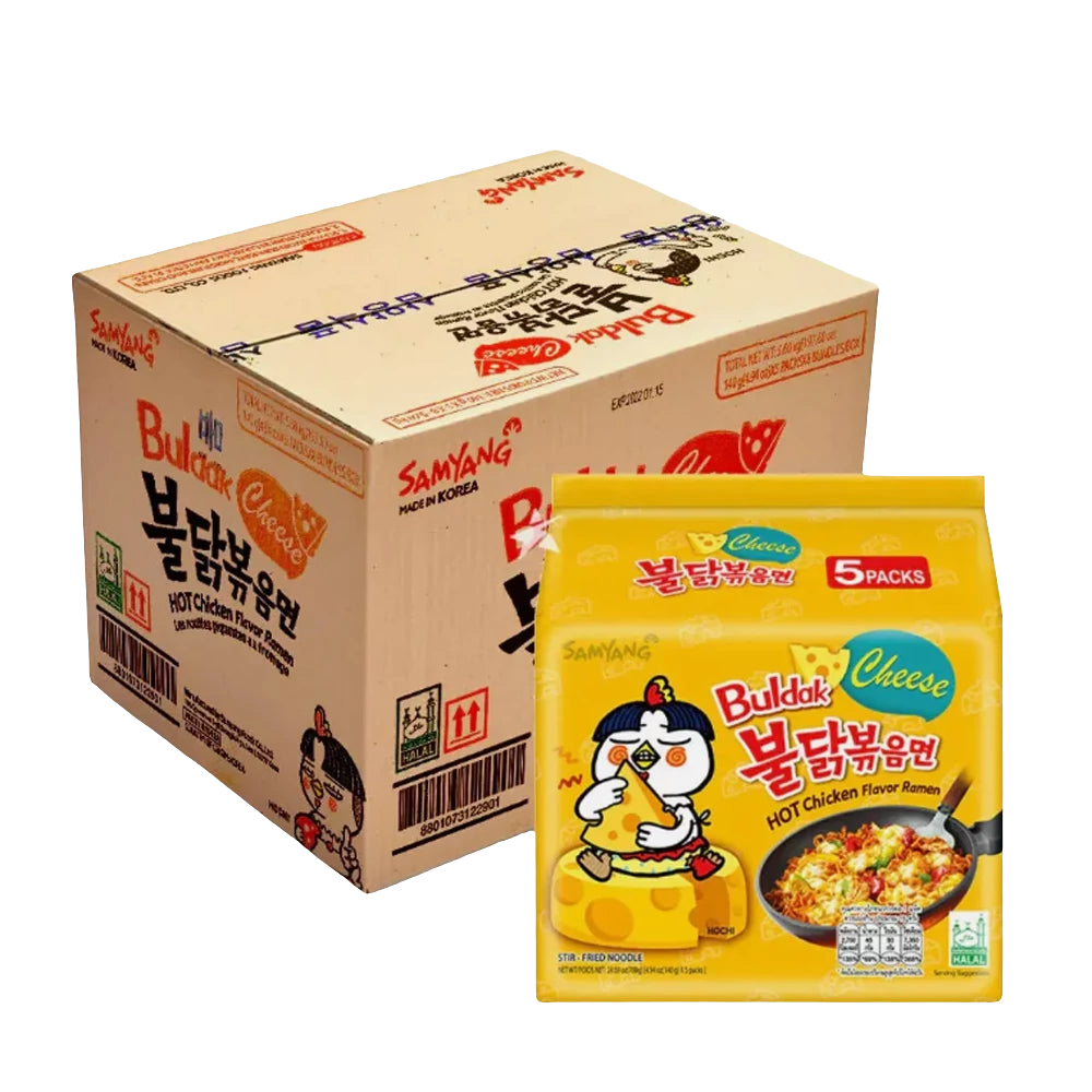 40 db Samyang Buldak Csirkés tészta sajtos ízesítéssel 140 g