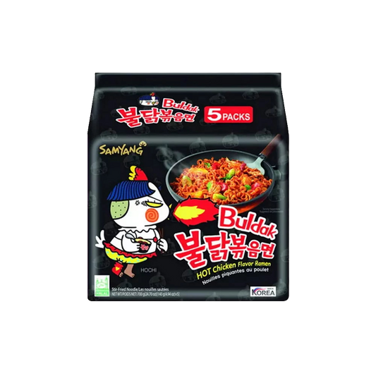 5 db Samyang Buldak Csípős Csirke Ízesítésű Tészta 140g