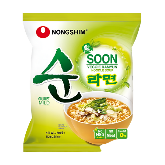 Nongshim Soon Ramyun vegetáriánus leves 112g