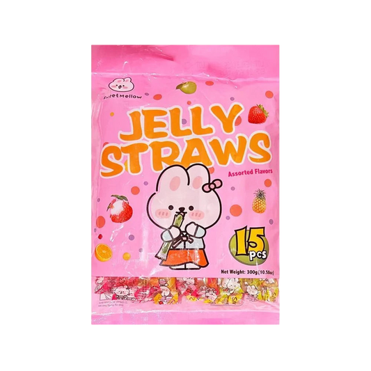 SweetMellow Jelly Straws zselés pálcák 15 darabos, 300g Szállítási idő: 1-9 munkanap