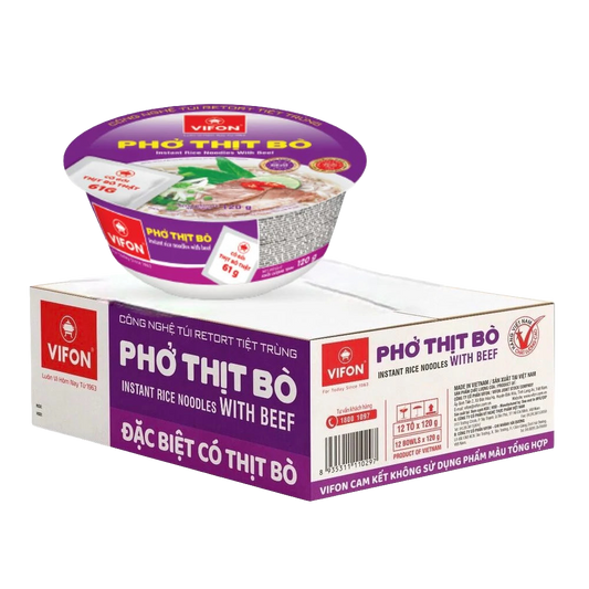 12x Vifon Pho Thit Bo Marhahús ízű rizstészta leves 120g