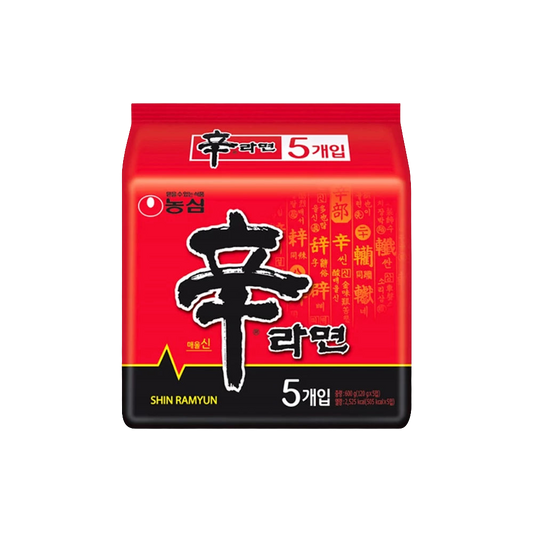 5 db Nongshim Shin Ramyun Instant Tésztaleves 120gr
