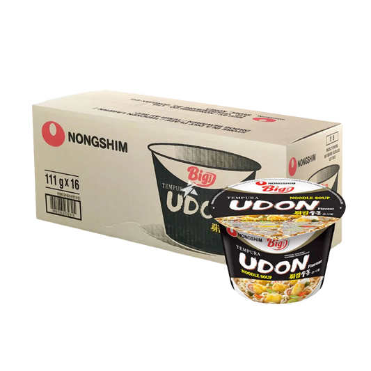 16 db Nongshim Big Bowl Tempura Udon tészta, 111g
