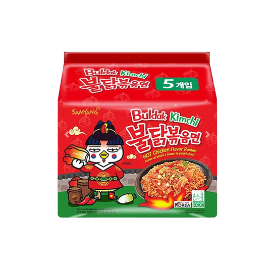 5 db Samyang Buldak Csirkés tészta kimchi ízesítéssel 135g