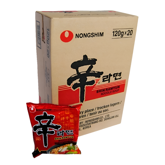 20 DB NONGSHIM SHIN RAMYUN BOX INSTANT TÉSZTALEVES 120 G