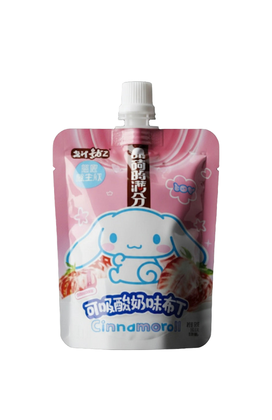 YJPZ Cinnamoroll Joghurtos-Epres Iható Zselés Puding 80g