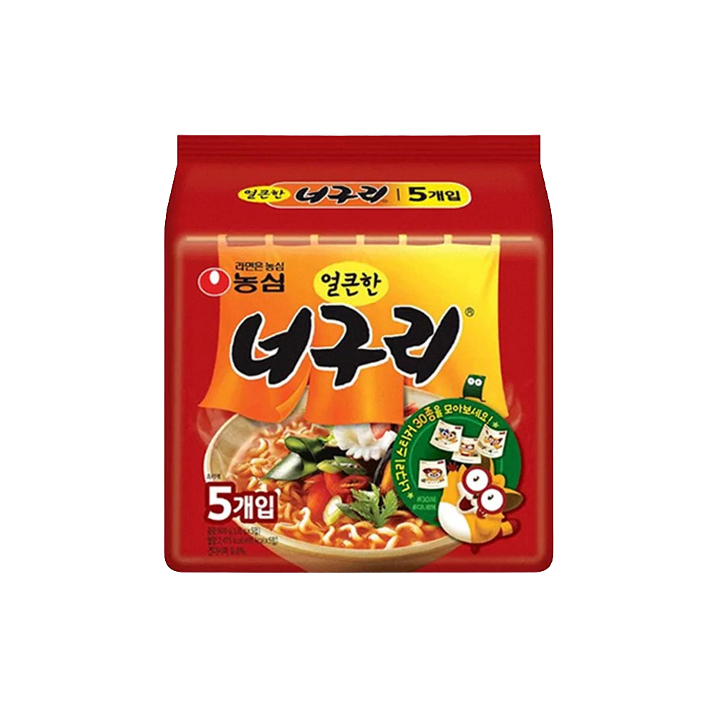 5 db Nongshim Neoguri Ramyun Csípős Instant Tésztaleves 120 g