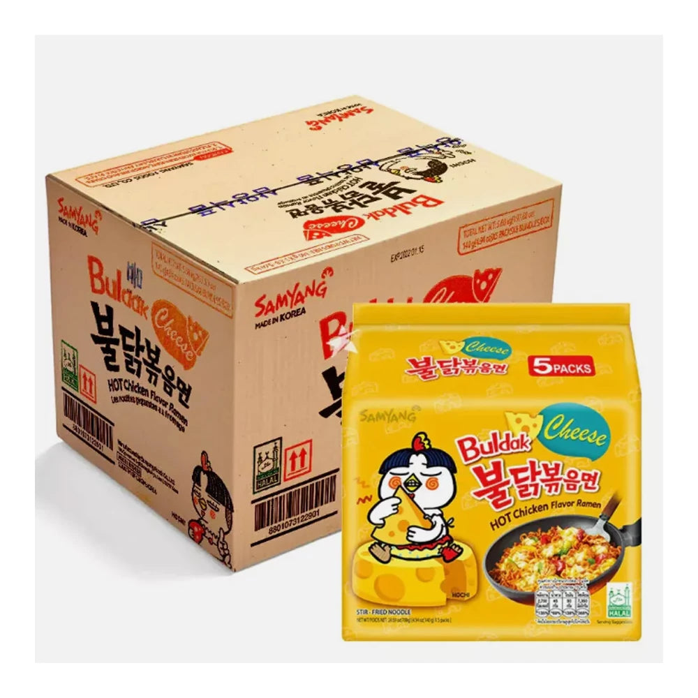 40 db Samyang Buldak Csirkés tészta sajtos ízesítéssel 140 g