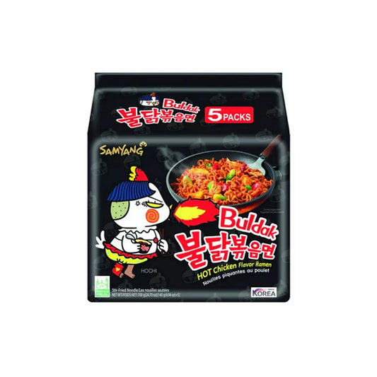 5 db Samyang Buldak Csípős Csirke Ízesítésű Tészta 140g