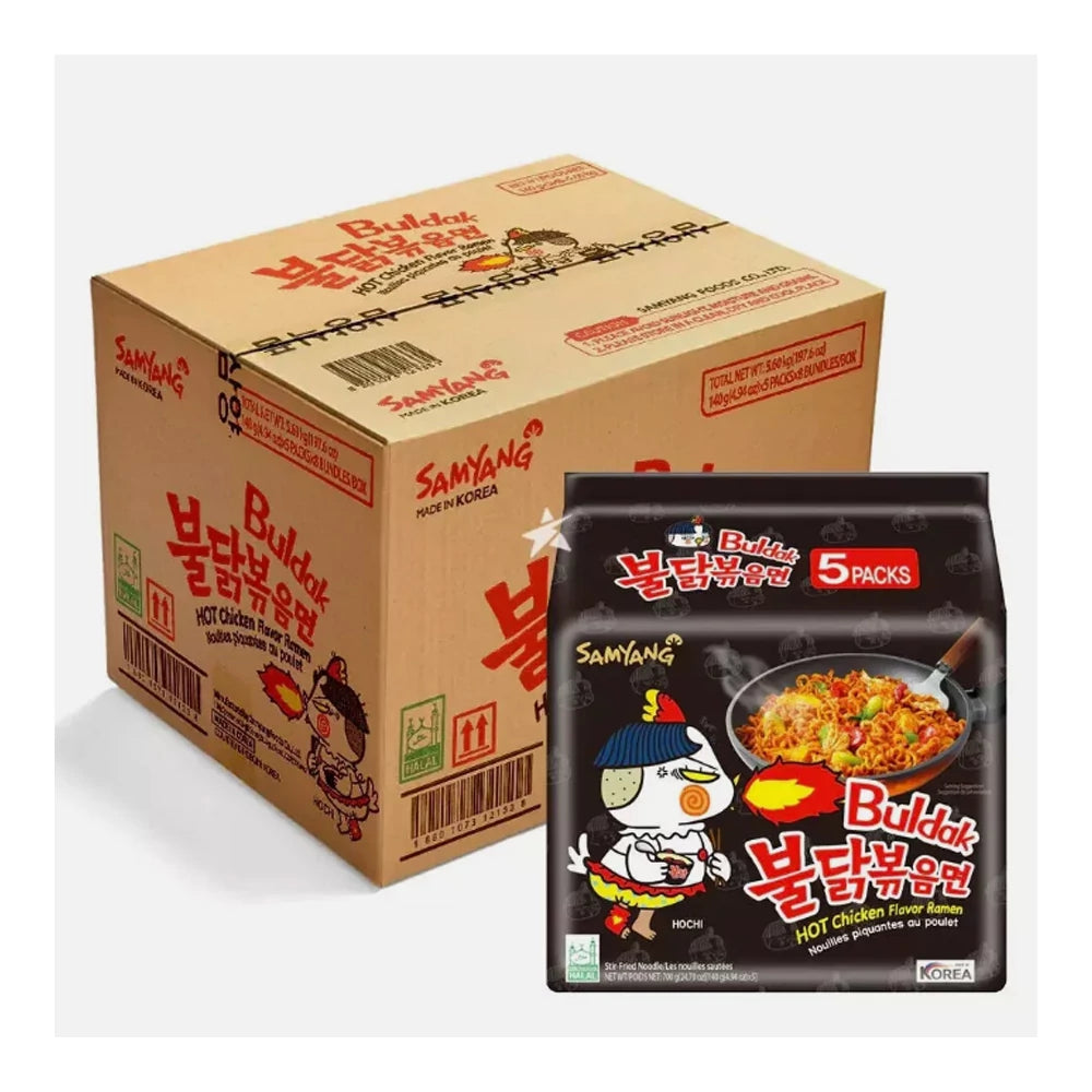 40 db Samyang Buldak Csípős Csirke Ízesítésű Tészta 140g