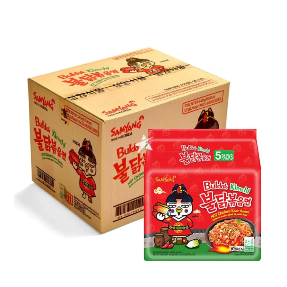 40 db Samyang Buldak Csirkés tészta kimchi ízesítéssel 135g