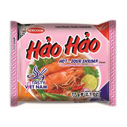 Acecook HaoHao csípős garnéla ízű instant tészta, 77g