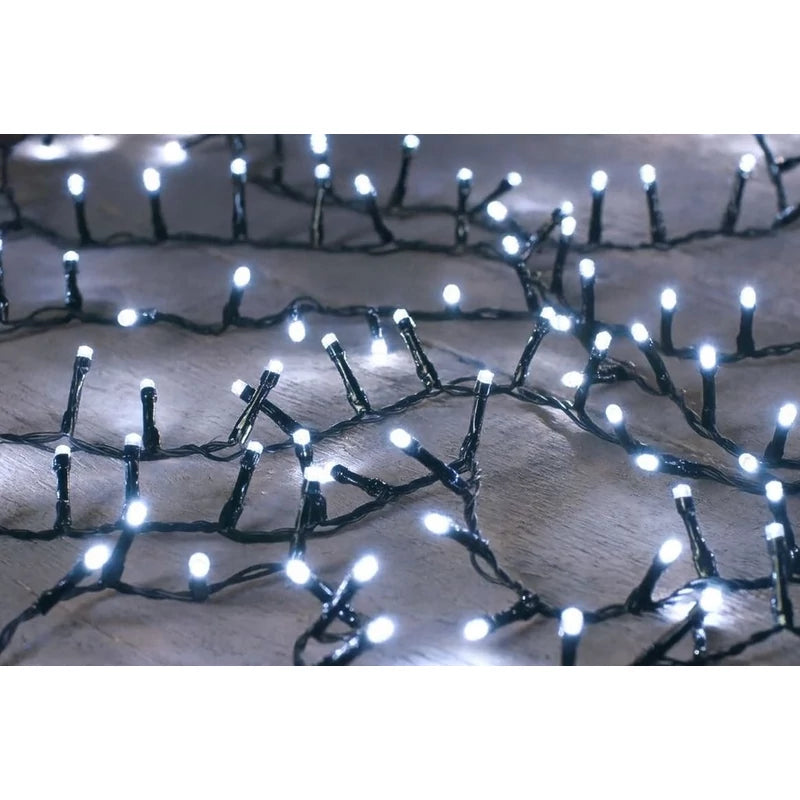 Beltéri karácsonyi fényfüzér 300 LED - 20m - Hideg fehér