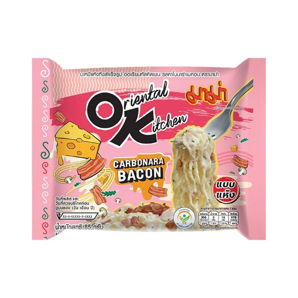 Mama Oriental Kitchen carbonara és bacon ízesítésű tészta 85 g Szállítási idő: 1-9 munkanap