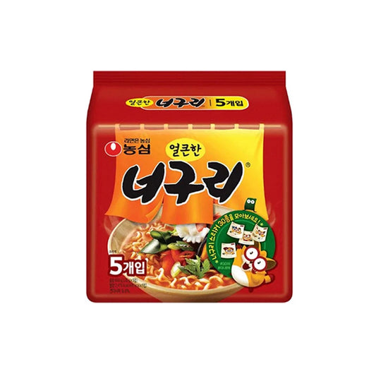 5 pcs Nongshim Neoguri Ramyun Spicy Instant Noodle Soup 120 g 