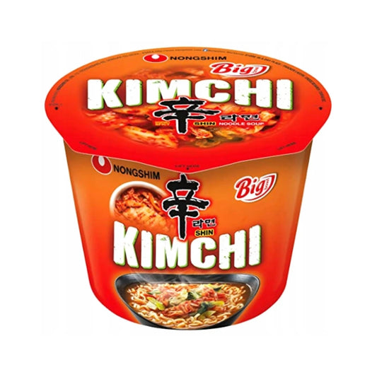 5 db Nongshim Big Bowl Kimchi ízesítésű tészta