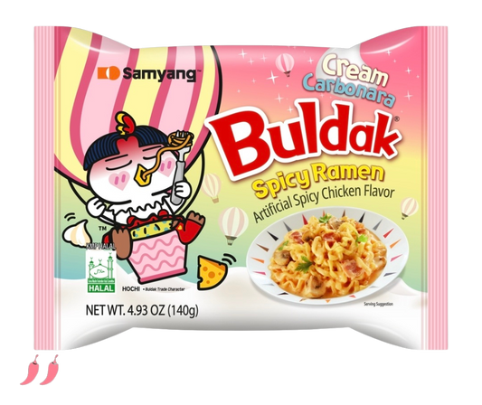 Samyang Buldak Csirke Cream Carbonara Ízesítésű Tészta 140g