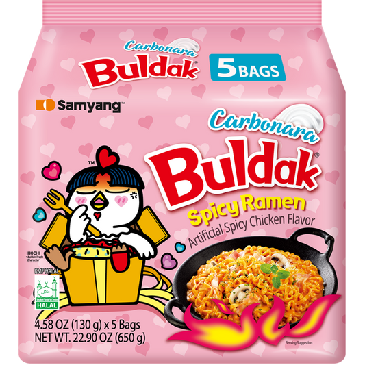 5 db Buldak Ramen Csirkés Carbonara tészta