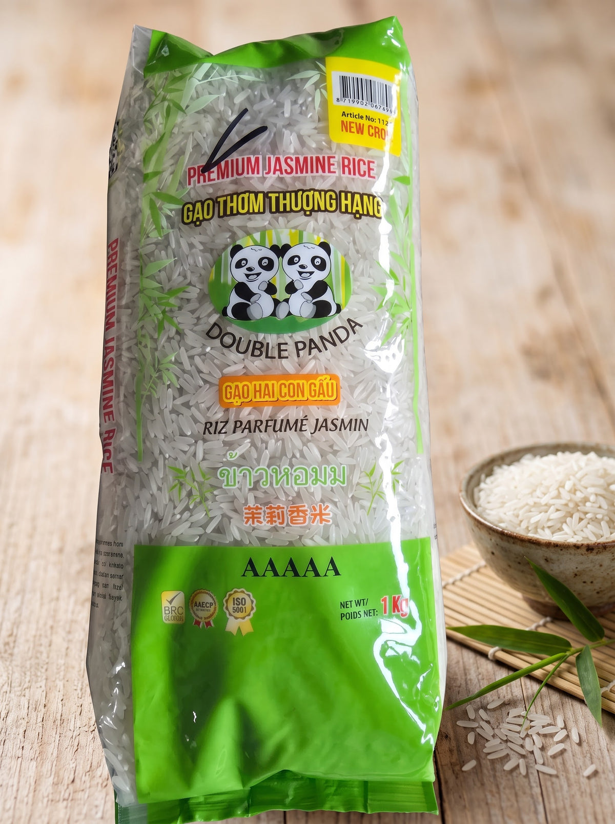 Double Panda Prémium Jázmin Rizs 1 kg (5A Minőség)