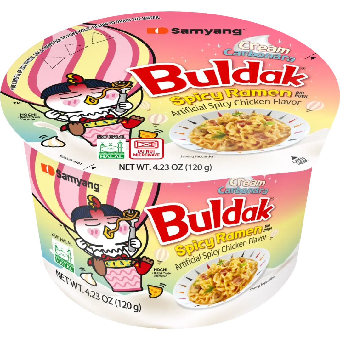 Samyang Buldak Cream Carbonara Big Bowl (120g)