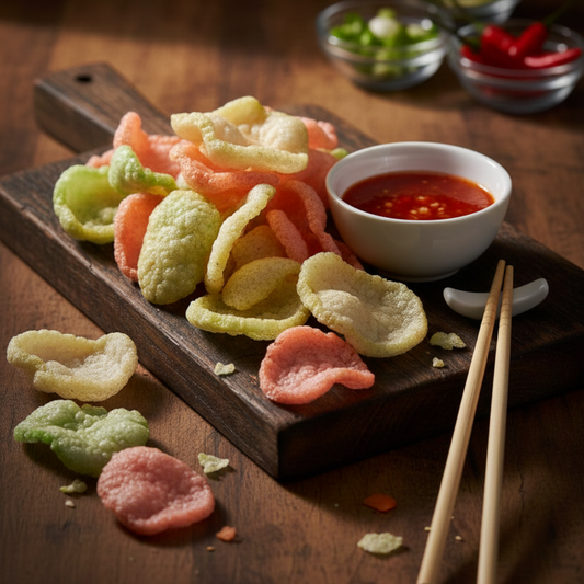 Színes Garnélarák Szirom (Garnelenchips) – 500g