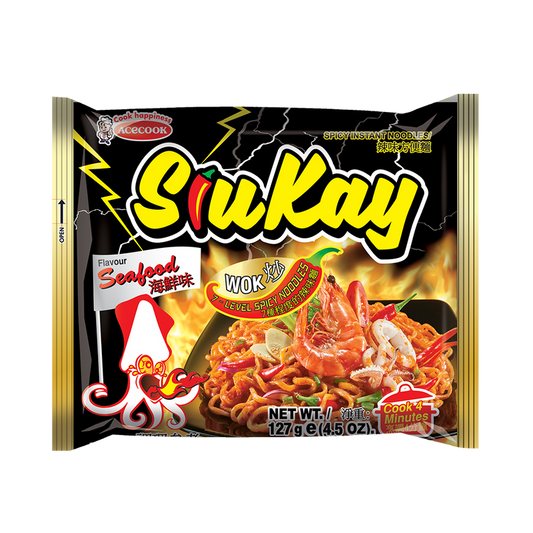 Siukay fűszeres instant tészta tenger gyümölcsei ízben (127g)