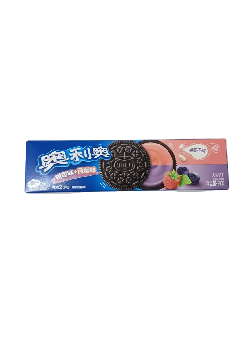 Oreo Raspberry & Blueberry – Dupla Gyümölcsös Élvezet (97g)