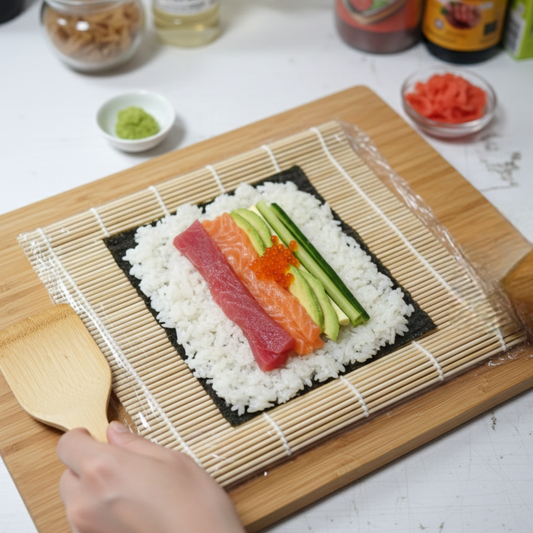 Bambusz Sushi Készítő Matt (Makisu) – 21x24 cm