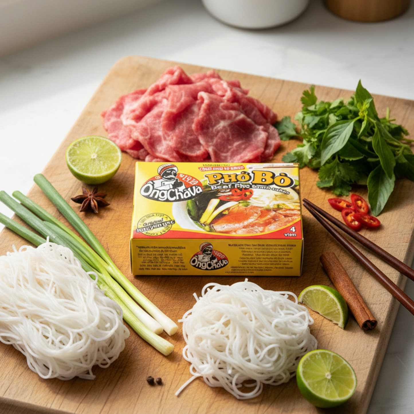 Ông Chà Và Phở Bò – Autentikus Marha Pho Leveskocka (4 db/doboz)