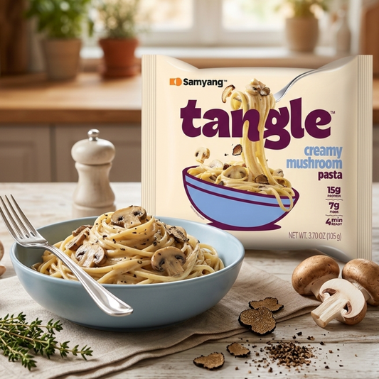 Samyang Tangle Creamy Mushroom Pasta – Prémium Krémgombás Instant Tészta