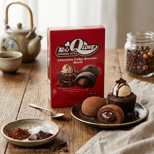 Q Love Chocolate Fudge Brownie Mochi (180g) – Prémium Japán Édesség