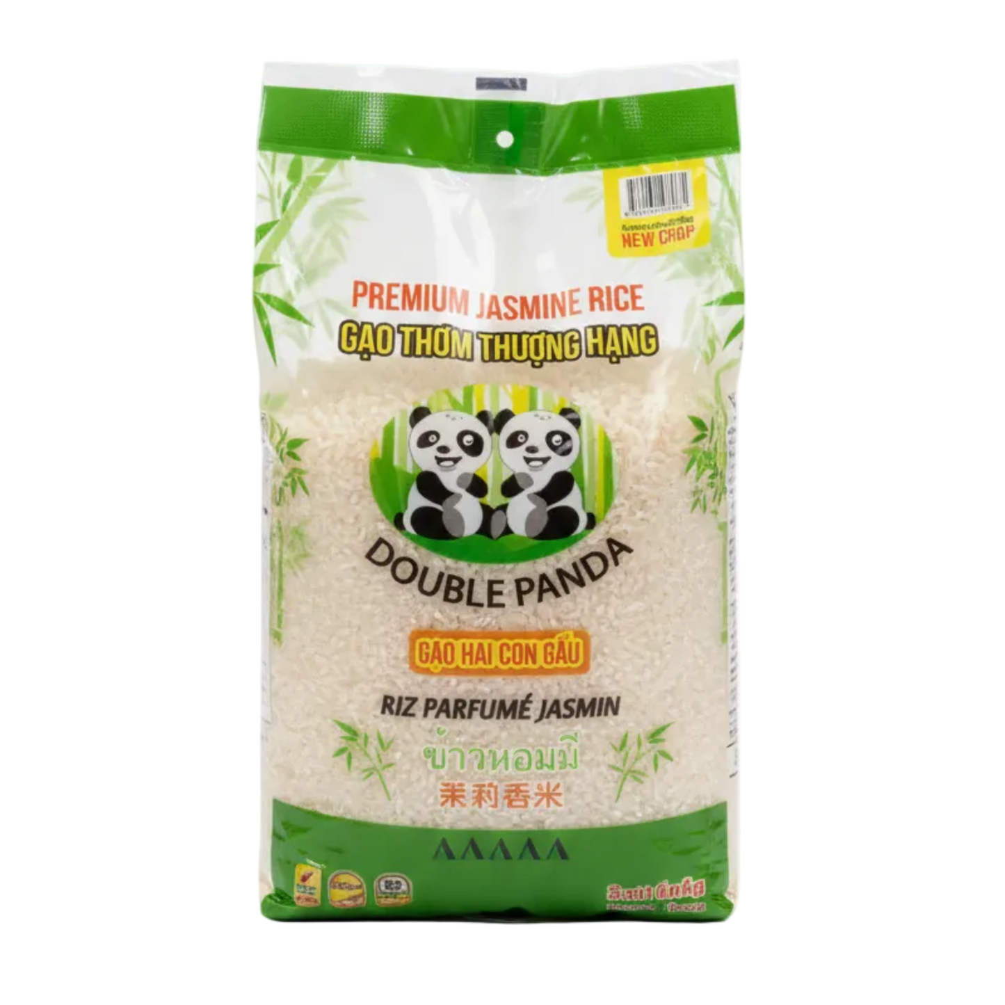 Double Panda Premium Jázmin Rizs (AAAAA Minőség) – Aromás 4.5 kg