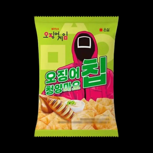O!Ship Squid Game Chips – Green Chili Mayo ízű (50 g)