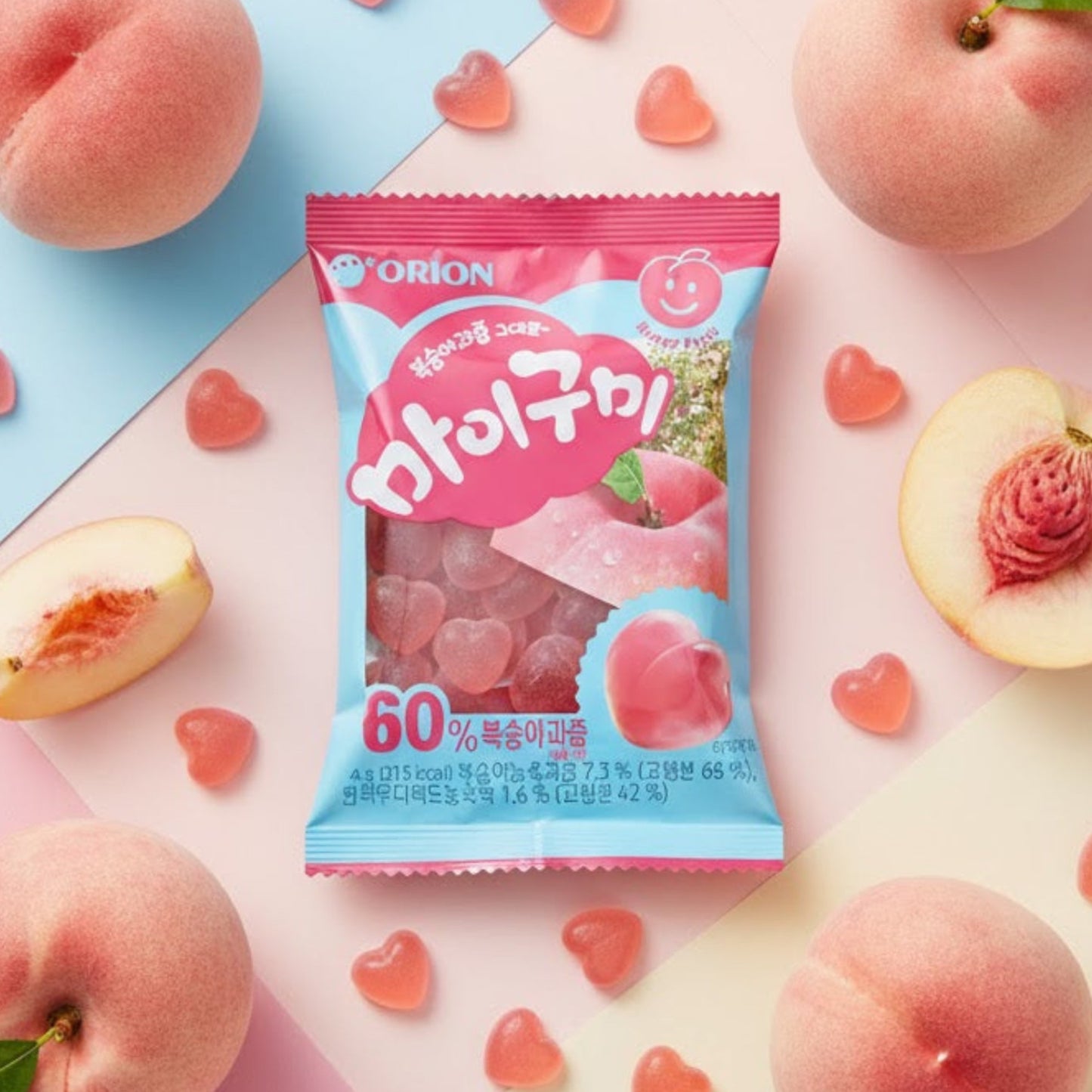 Orion my gummy peach 66g