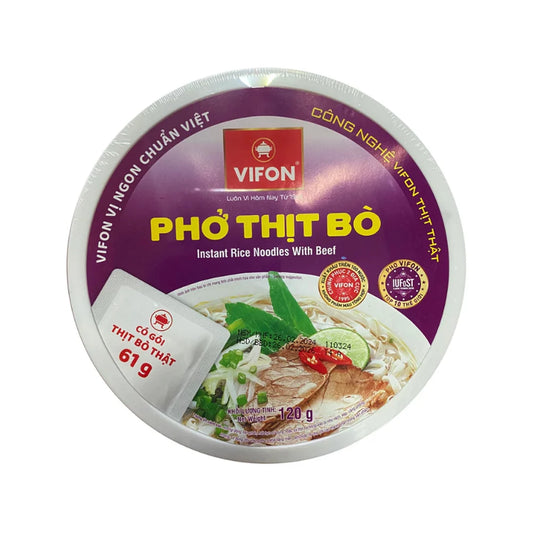 Supă de orez cu tăiței și aromă de vită Vifon Pho Thit Bo 120g 